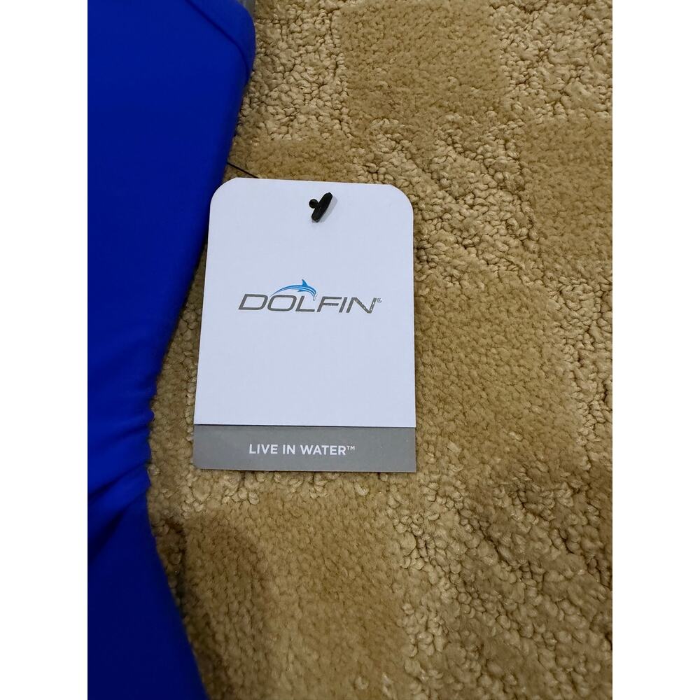 Dolfin Lifeguard One Piece Swimsuit Womens 32 Royal Blue Guard Cutout NWT - Picture 4 of 6